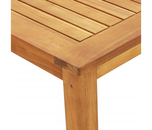 Juego de comedor de jardín 5 piezas madera maciza de acacia