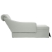 Chaise longue respaldo apoyabrazos derecho terciopelo