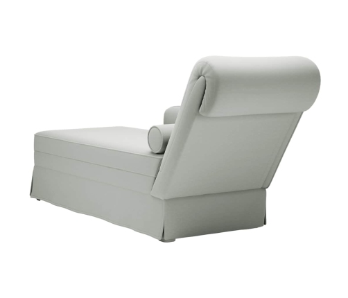 Chaise longue respaldo apoyabrazos derecho terciopelo