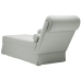 Chaise longue respaldo apoyabrazos derecho terciopelo