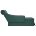 Chaise longue respaldo reposabrazos derecho terciopelo