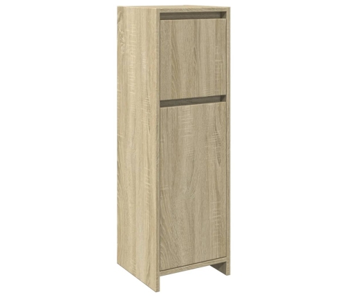 Armario de baño madera contrachapada color roble 30x30x95 cm