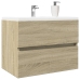 Armario de lavabo contrachapada roble Sonoma 60x38,5x45 cm