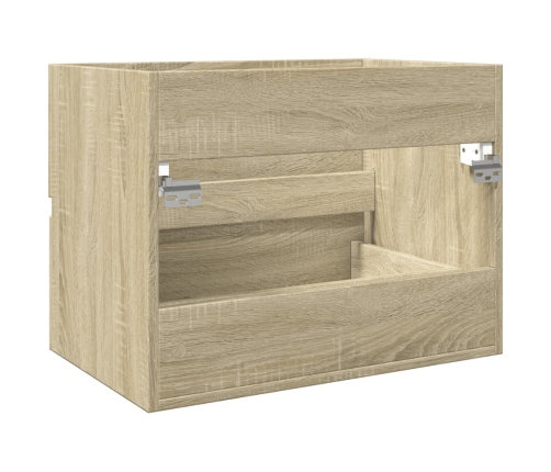 Armario de lavabo contrachapada roble Sonoma 60x38,5x45 cm