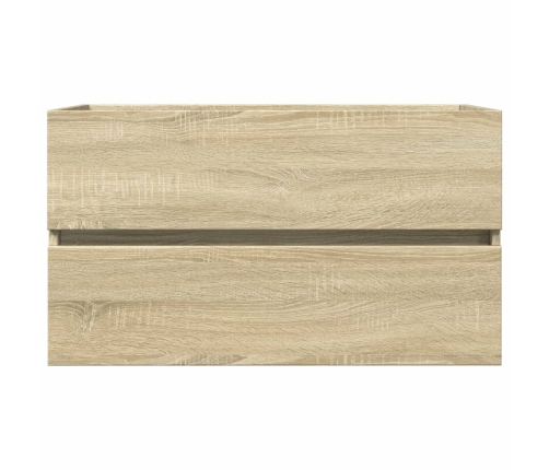 Armario lavabo madera de ingeniería roble Sonoma 80x38,5x45 cm