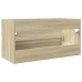 Armario lavabo madera contrachapada roble Sonoma 90x38,5x45 cm