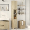 Armario de baño madera contrachapada roble Sonoma 30x30x190 cm