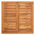 Mesa y taburetes de jardín 3 pzas madera acacia ratán PE negro