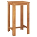 Mesa y taburetes de jardín 3 pzas madera acacia ratán PE gris