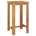 Mesa y taburetes de jardín 5 pzas madera acacia ratán PE marrón