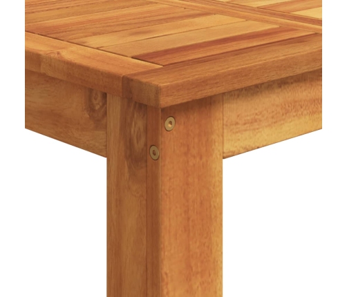 Mesa y taburetes de jardín 5 pzas madera acacia ratán PE marrón