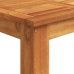 Mesa y taburetes de jardín 5 pzas madera acacia ratán PE marrón