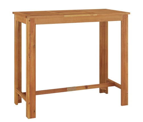Mesa y taburetes de jardín 5 pzas madera acacia ratán PE marrón