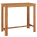 Mesa y taburetes de jardín 5 pzas madera acacia ratán PE marrón