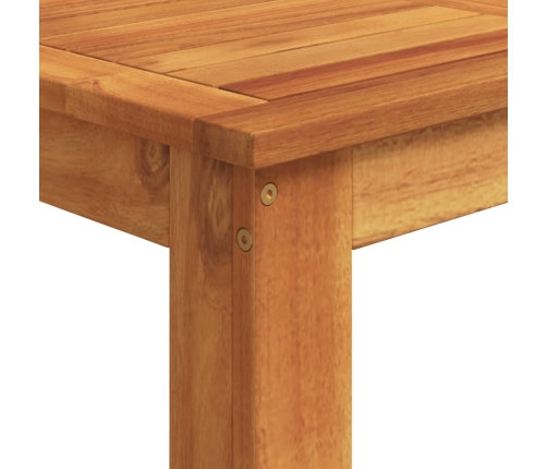 Mesa y taburetes de jardín 5 pzas madera acacia ratán PE marrón