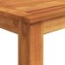 Mesa y taburetes de jardín 5 pzas madera acacia ratán PE marrón