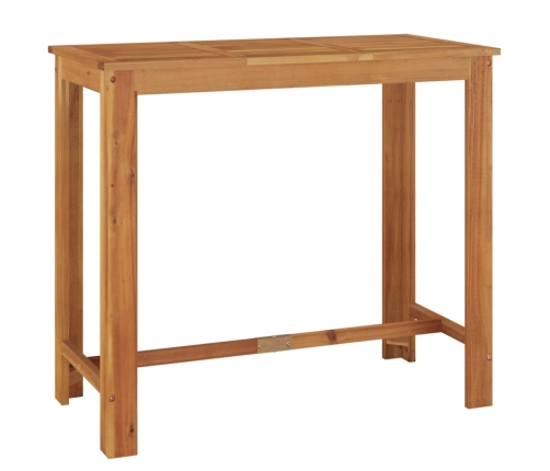 Mesa y taburetes de jardín 5 pzas madera acacia ratán PE negro