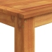 Mesa y taburetes de jardín 5 pzas madera acacia ratán PE gris