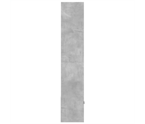 Estantería de madera de ingeniería gris hormigón 70x36x189 cm