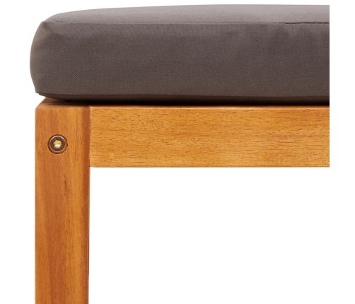Set de sofás de jardín con cojines 5 pzas madera maciza acacia