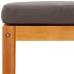 Set de sofás de jardín con cojines 5 pzas madera maciza acacia