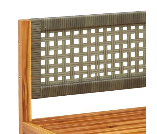 Set de sofás de jardín con cojines 6 pzas madera maciza acacia
