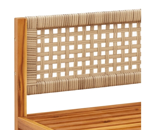 Set de sofás de jardín con cojines 8 pzas madera maciza acacia