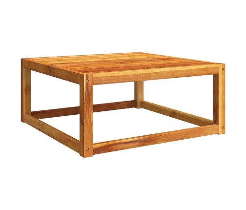 Mesa de jardín madera maciza de acacia 65x65x29 cm