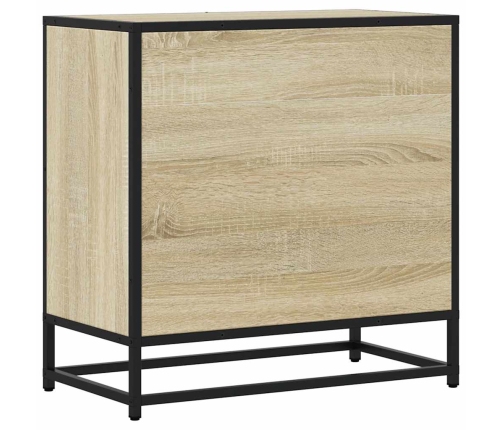 Mesita de noche roble sonoma 60x31x60 cm madera contrachapada