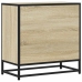 Mesita de noche roble sonoma 60x31x60 cm madera contrachapada