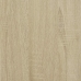 Mesita de noche roble sonoma 60x31x60 cm madera contrachapada