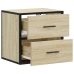 Mesitas de noche de pared 2 unidades roble Sonoma 40x31x39,5 cm