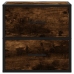 Mesitas de noche pared 2 uds color roble ahumado 40x31x39,5 cm