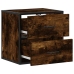 Mesitas de noche pared 2 uds color roble ahumado 40x31x39,5 cm