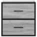 Mesitas de noche de pared 2 unidades gris sonoma 40x31x39,5 cm