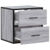 Mesitas de noche de pared 2 unidades gris sonoma 40x31x39,5 cm