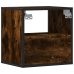 Mesitas de noche pared 2 uds color roble ahumado 40x31x39,5 cm