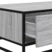 Mesa de centro madera ingeniería metal gris Sonoma 90x57x35 cm