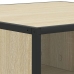 Mesa de centro madera y metal roble Sonoma 60,5x60,5x30 cm