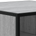 Mesa de centro madera ingeniería metal gris Sonoma 80x80x30 cm