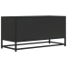 Mueble de TV madera de ingeniería y metal negro 80x34,5x40 cm