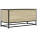 Mueble TV metal y madera ingeniería roble Sonoma 80x34,5x40 cm