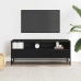 Mueble de TV madera de ingeniería y metal negro 100x34,5x40 cm