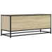 Mueble TV metal y madera ingeniería roble Sonoma 100x34,5x40 cm