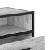 Mueble TV metal y madera ingeniería gris Sonoma 100x34,5x40 cm