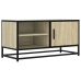 Mueble TV metal y madera ingeniería roble Sonoma 80x34,5x40 cm