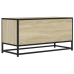 Mueble TV metal y madera ingeniería roble Sonoma 80x34,5x40 cm