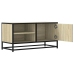 Mueble TV metal y madera ingeniería roble Sonoma 80x34,5x40 cm