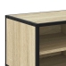 Mueble TV metal y madera ingeniería roble Sonoma 80x34,5x40 cm