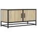 Mueble TV metal y madera ingeniería roble Sonoma 80x34,5x40 cm